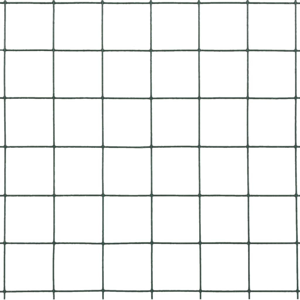 Alambrada De Gallinero Acero Recubrimiento Pvc Verde 25x1,5 M / Vetonek_1