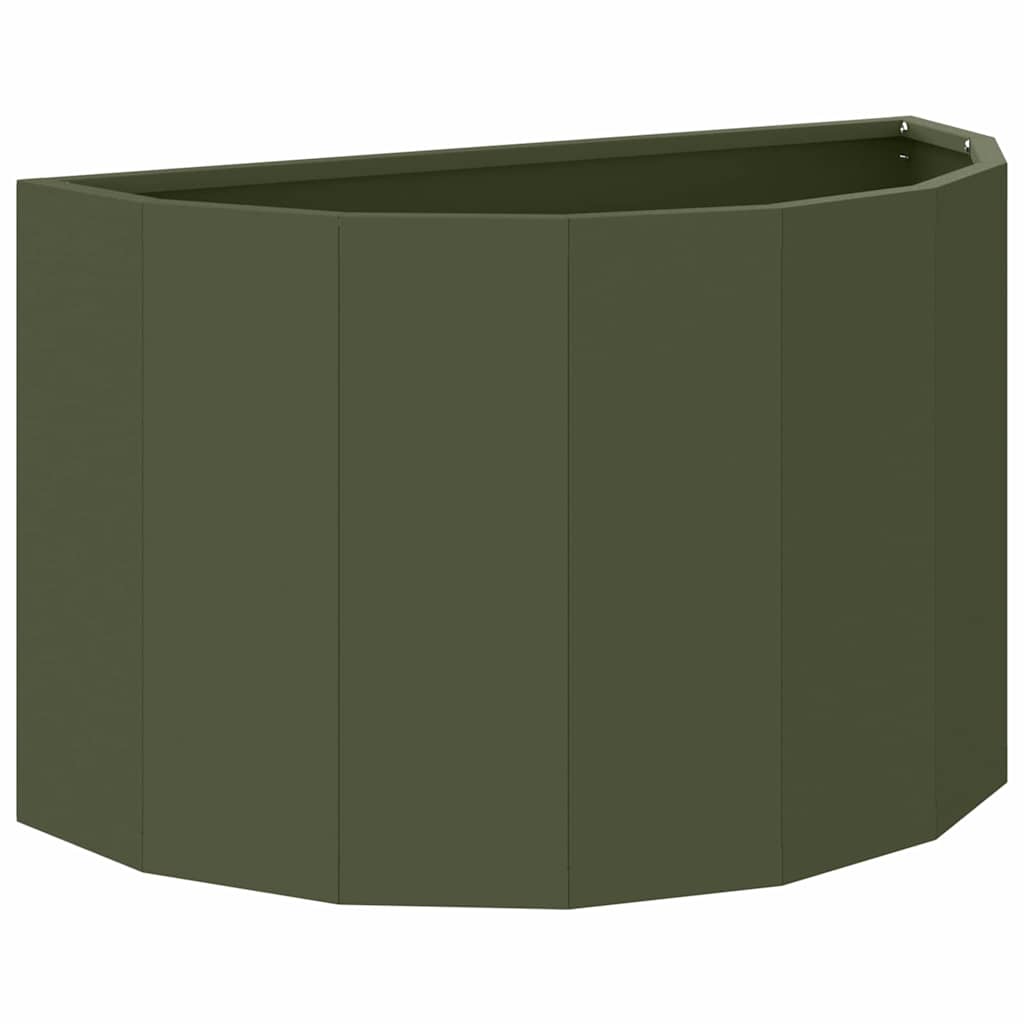 Jardinera Verde Oliva 60 X 30 X 35 Cm Acero_0
