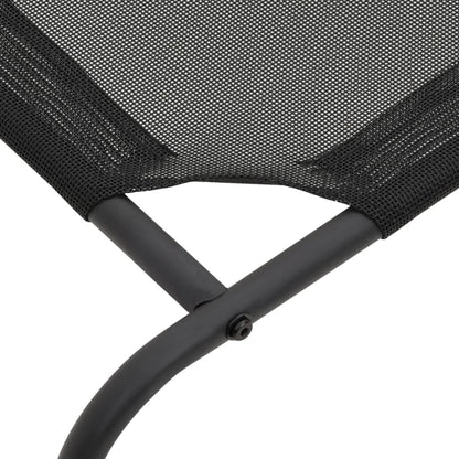 Cama De Perro Elevada Negra Textilene S / Vetonek_5