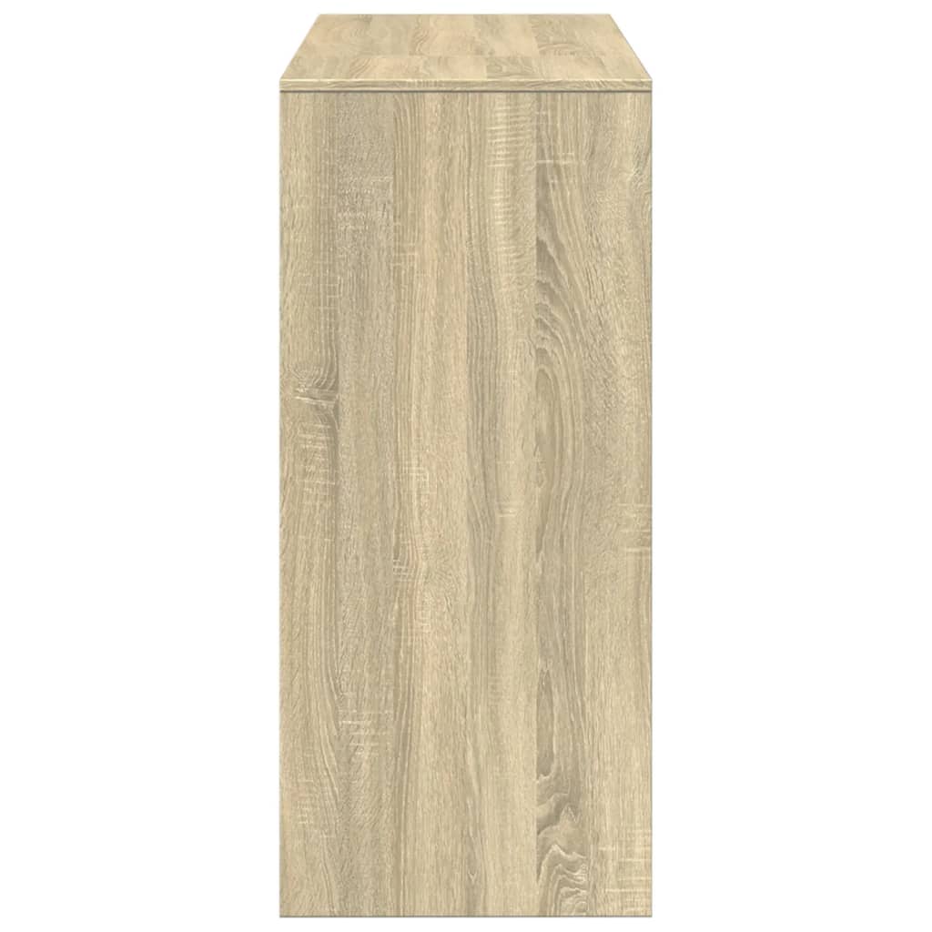 Mesa Bar Con Estante Madera Roble Sonoma 124x46x103,5 Cm_3