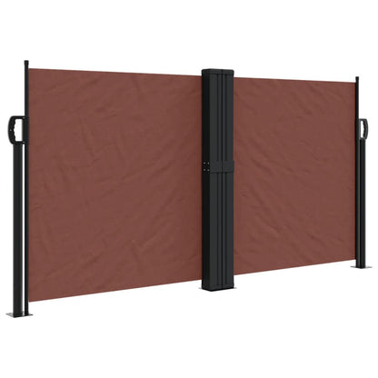 Vidaxl Toldo Lateral Retráctil Marrón 120x1200 Cm_0