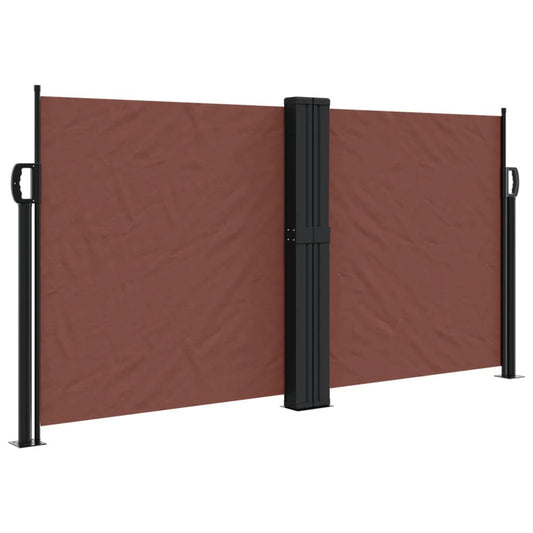 Vidaxl Toldo Lateral Retráctil Marrón 120x1200 Cm_0