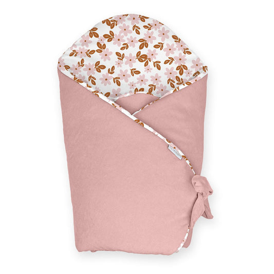 Saco Capazo Bebé Velour Retro Flower_0