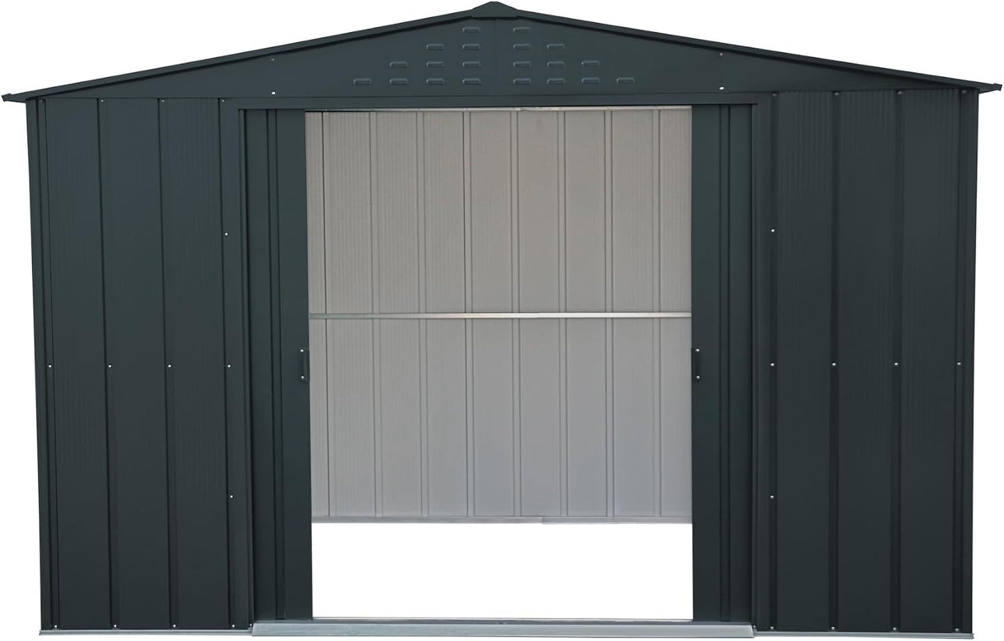 Duramax - Caseta Cobertizo Jardín - Colossus 10x8 - Metal - Color Gris Antracita_4