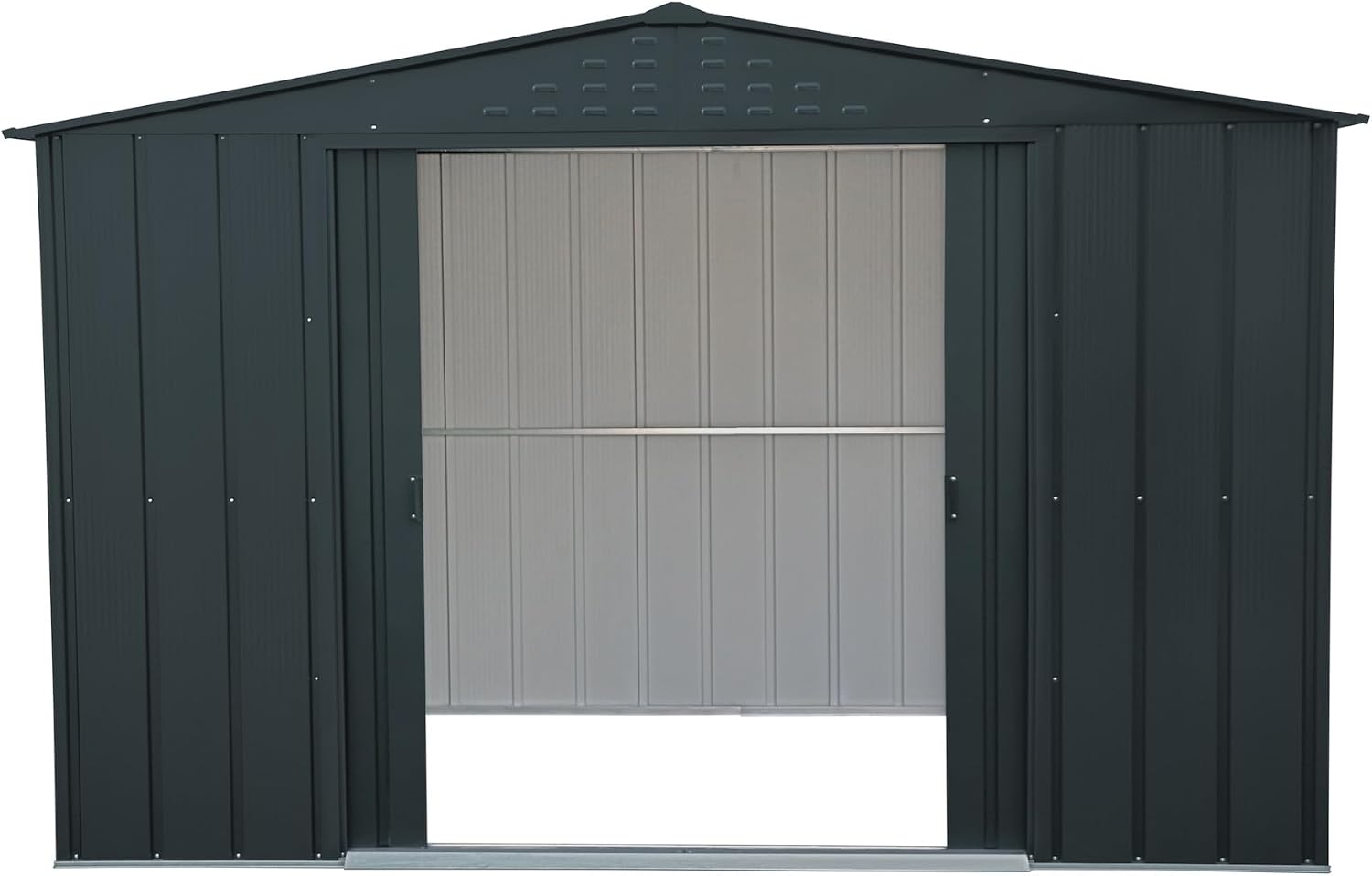 Duramax - Caseta Cobertizo Jardín - Colossus 10x8 - Metal - Color Gris Antracita_4