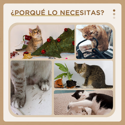Pawhut Árbol Rascador Para Gatos Con Nidos Plataformas 50x35x134,2 Cm Gris_5