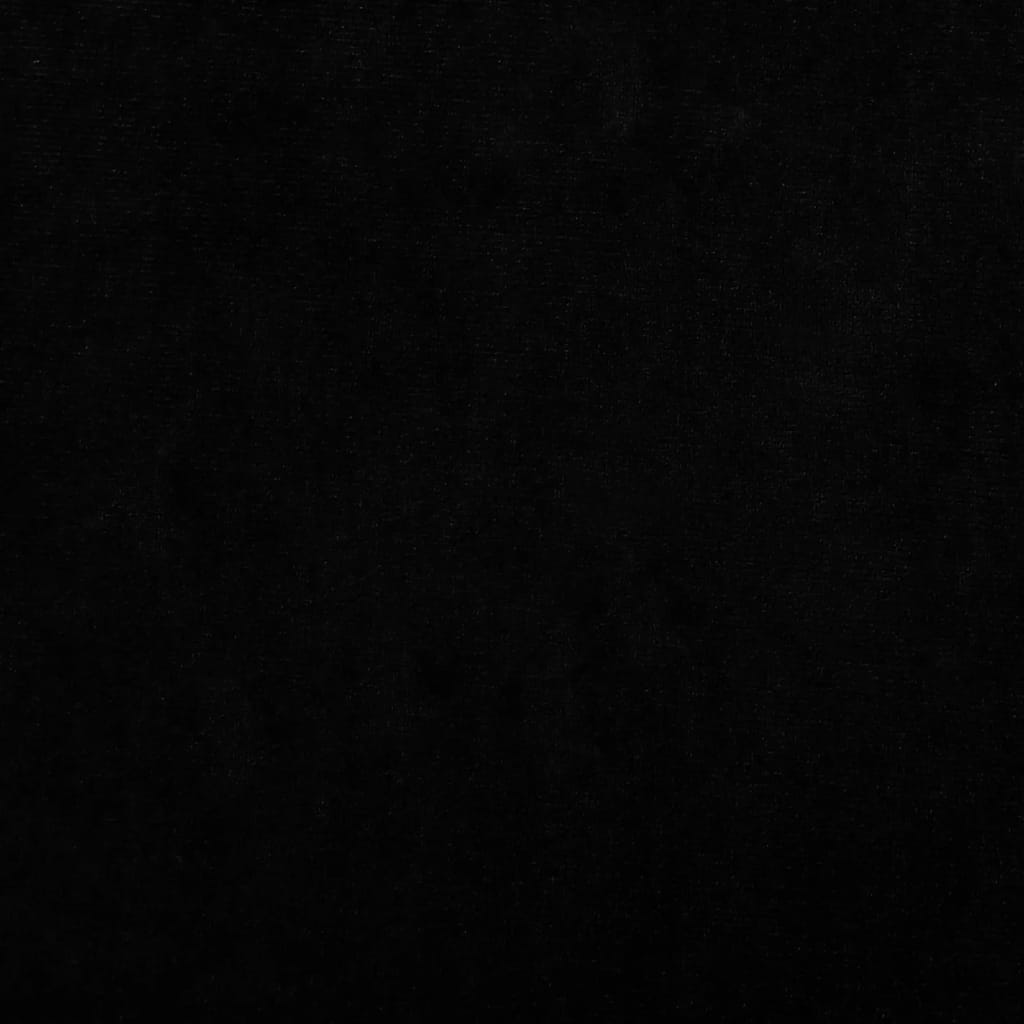 Cama Para Perros De Terciopelo Negro 95x55x30 Cm / Vetonek_5