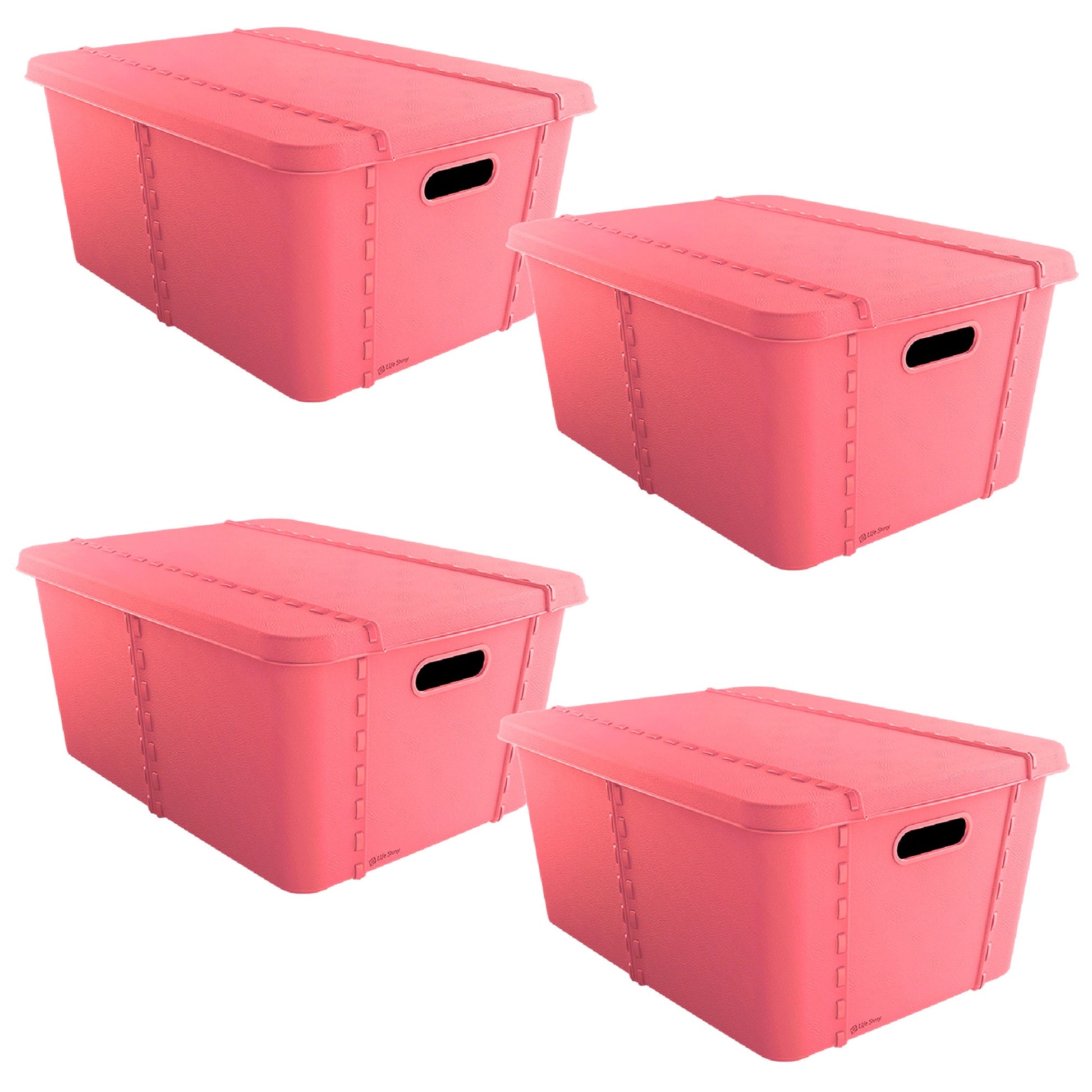 4x Life Story Caja Almacenaje Con Tapa Small 15l Rose_0