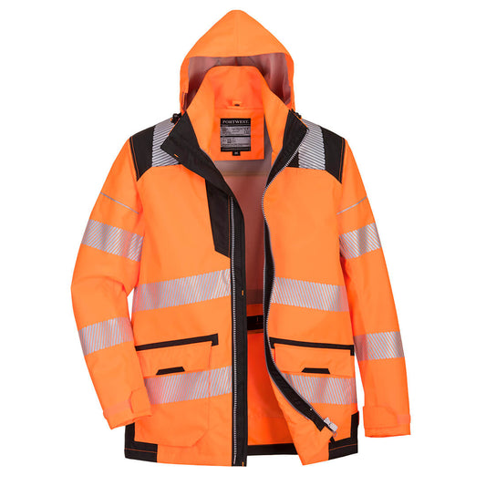 Chaquetas Multi-uso Portwest: Impermeables Y Versátiles / Xxl / Naranja-negro_0