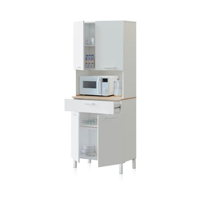 Alacena Cocina Colin 4 Puertas Melamina, Blanco Artik, 72 X 186 X 40_0