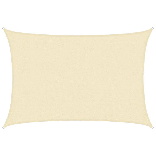 Vidaxl Toldo De Vela Crema Hdpe 160 G/m² 2,5x4 M_0