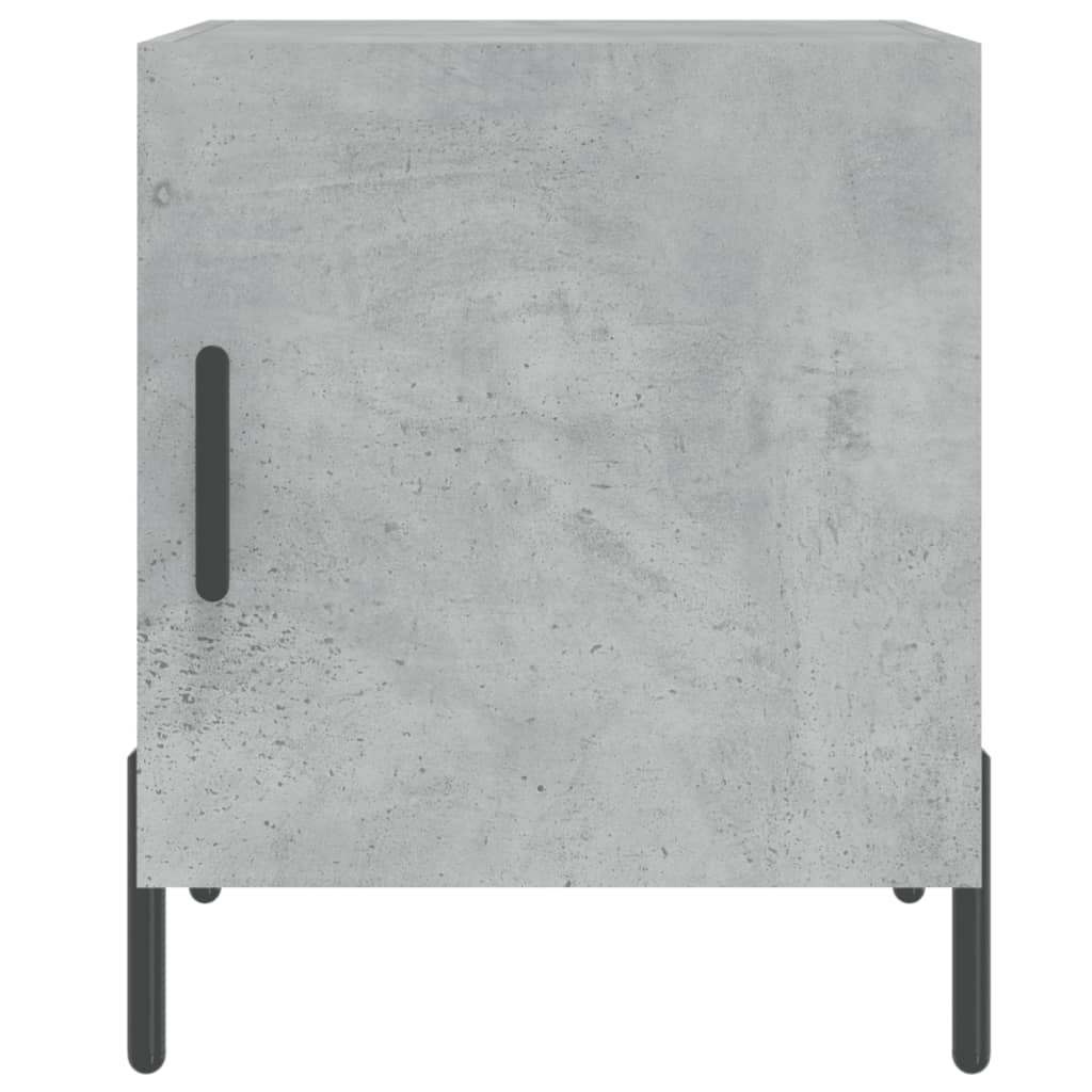 Mesitas Noche 2 Uds Madera Ingeniería Gris Hormigón 40x40x50 Cm_4