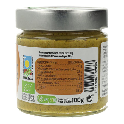 Paté vegetal Algas, Zanahoria y Cúrcuma Algamar 180 g