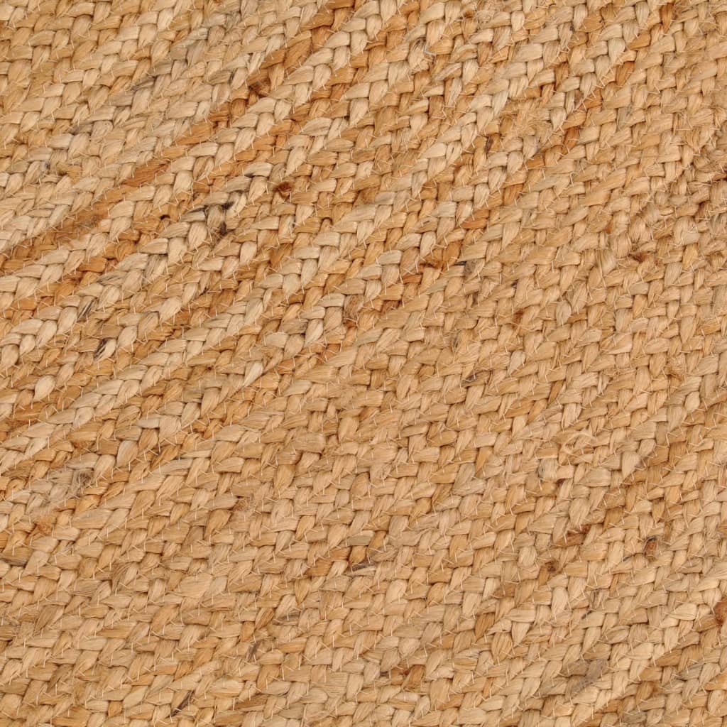 Alfombra Redonda Yute Trenzado 240 Cm / Vetonek_5