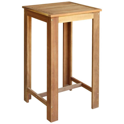 Mesa De Bar De Madera De Acacia Maciza 60x60x105 Cm_0