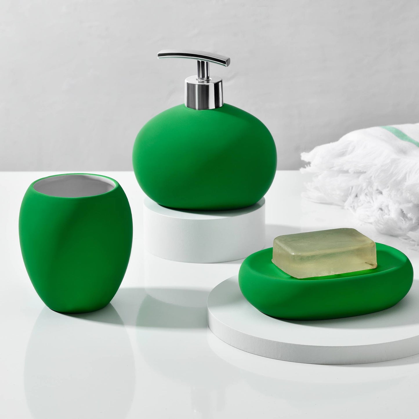 Vaso De Baño En Cerámica De Color Verde_2