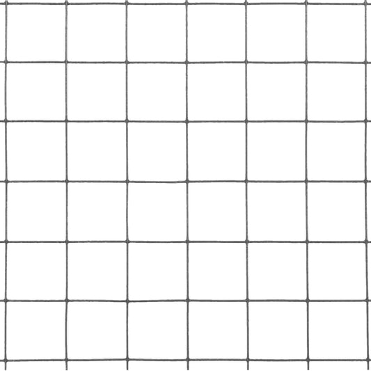 Alambrada De Gallinero Acero Revestimiento Pvc Gris 25x1 M / Vetonek_0