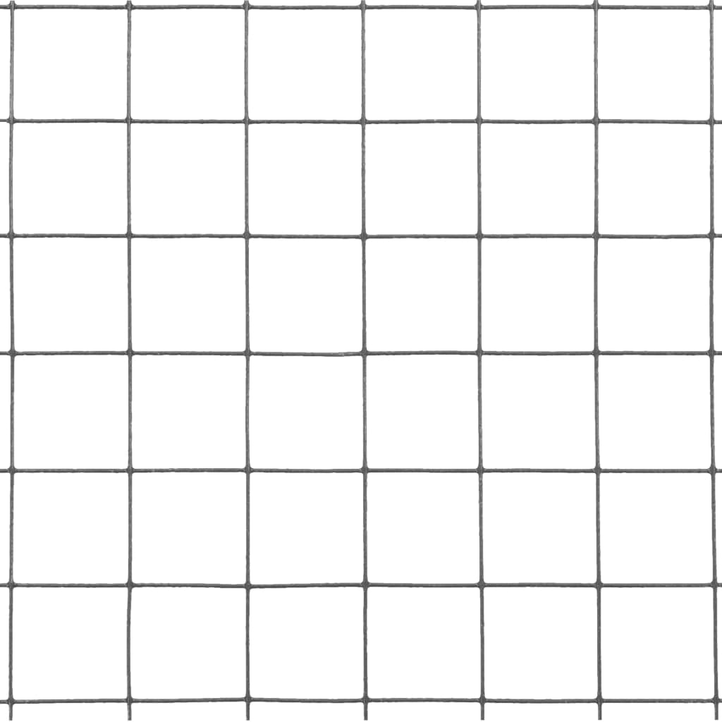 Alambrada De Gallinero Acero Revestimiento Pvc Gris 25x1 M / Vetonek_3