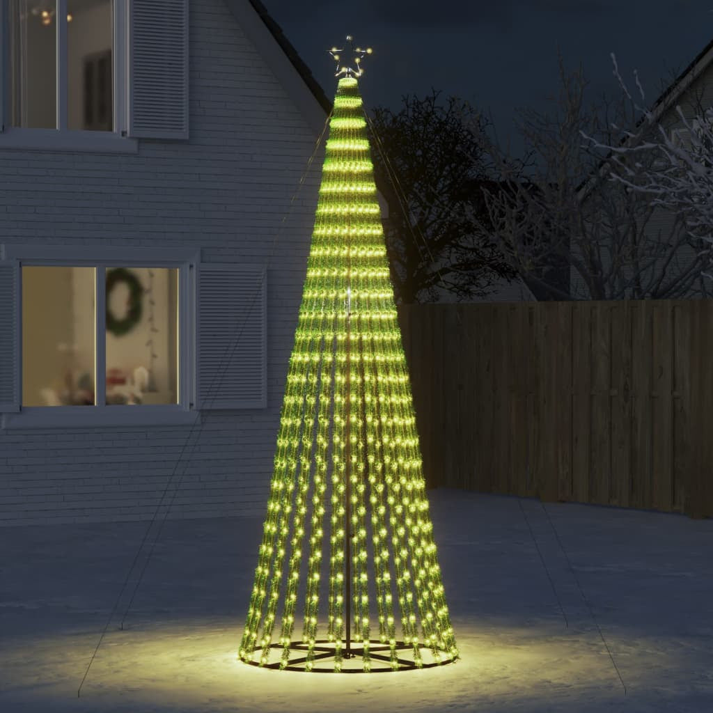 Vidaxl Árbol De Navidad Led 688 Leds Blanco Cálido 300 Cm_1