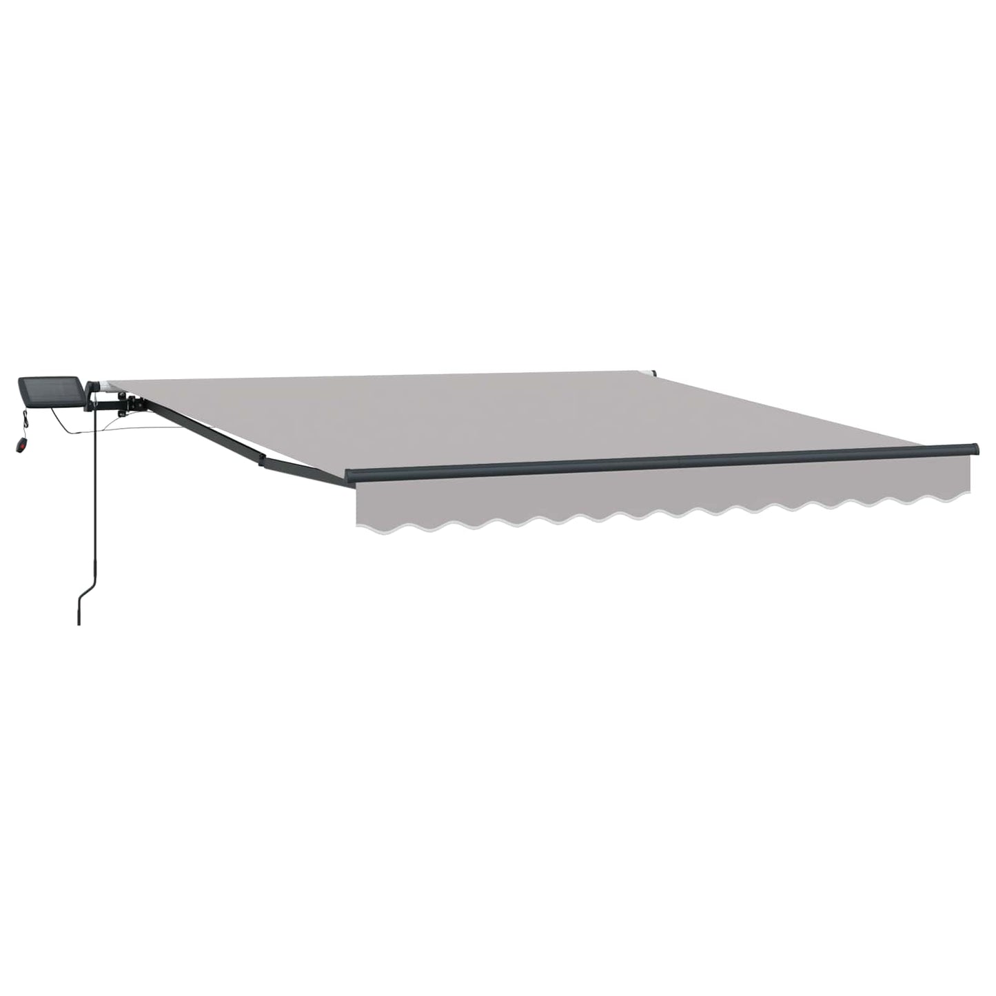 Toldo Retráctil Gris Claro 300 X 250 Cm Tela Y Aluminio_4