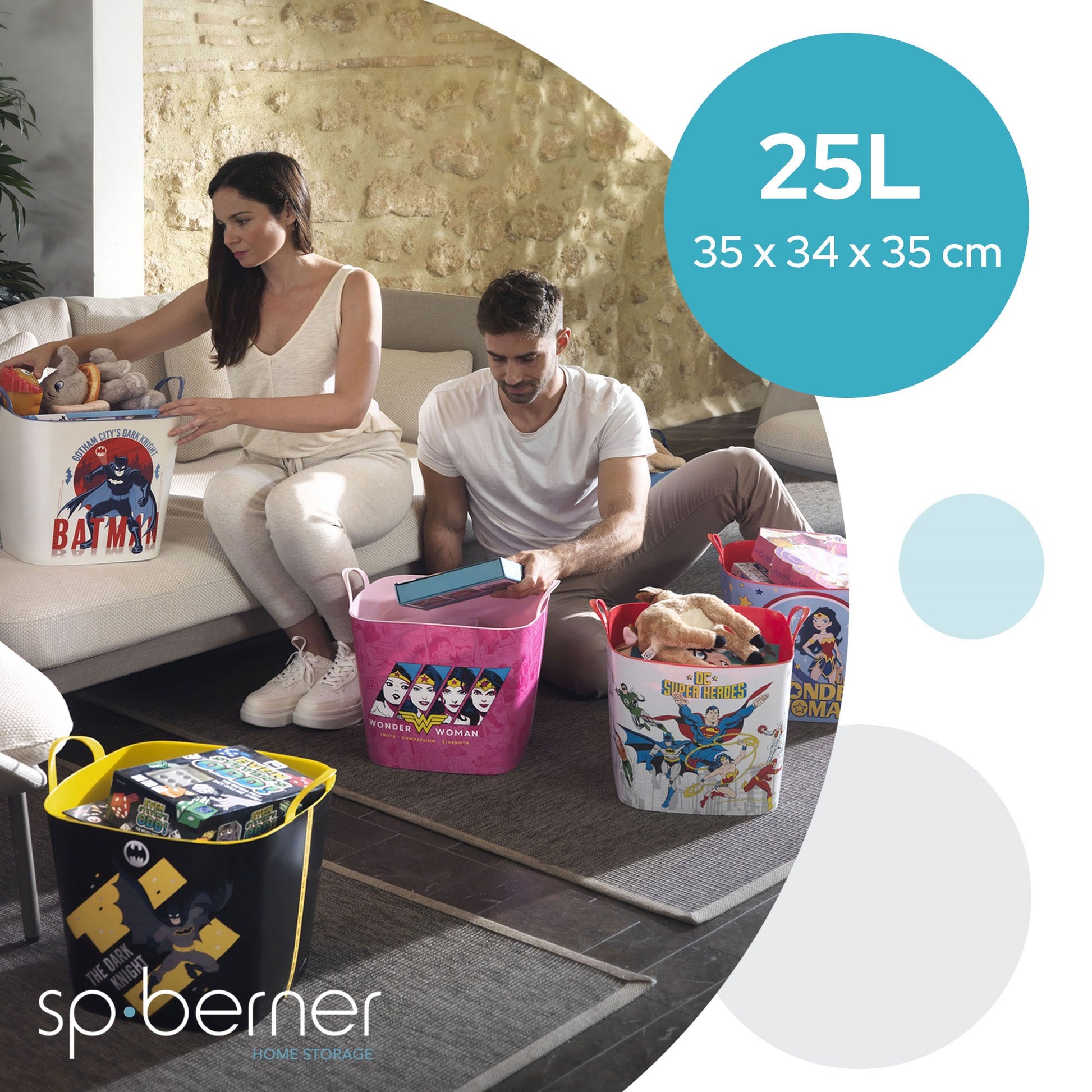 Life Story Cesto 25l Iml Wonder Woman Vintage Pink Warner