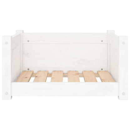 Cama Para Perros Madera Maciza De Pino Blanco 55,5x45,5x28 Cm / Vetonek_2
