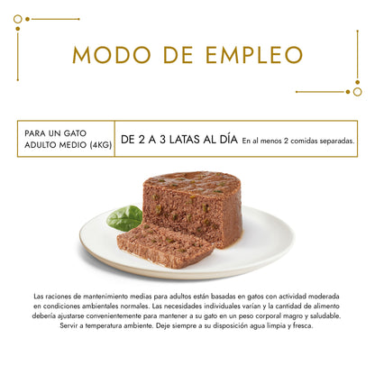 GOURMET GOLD Mousse Comida húmeda Pato&Espinaca 85 g