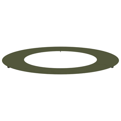 Adecuado Para Anillo De Árbol Plano Verde Oliva Ø50/80 Cm Acero_0