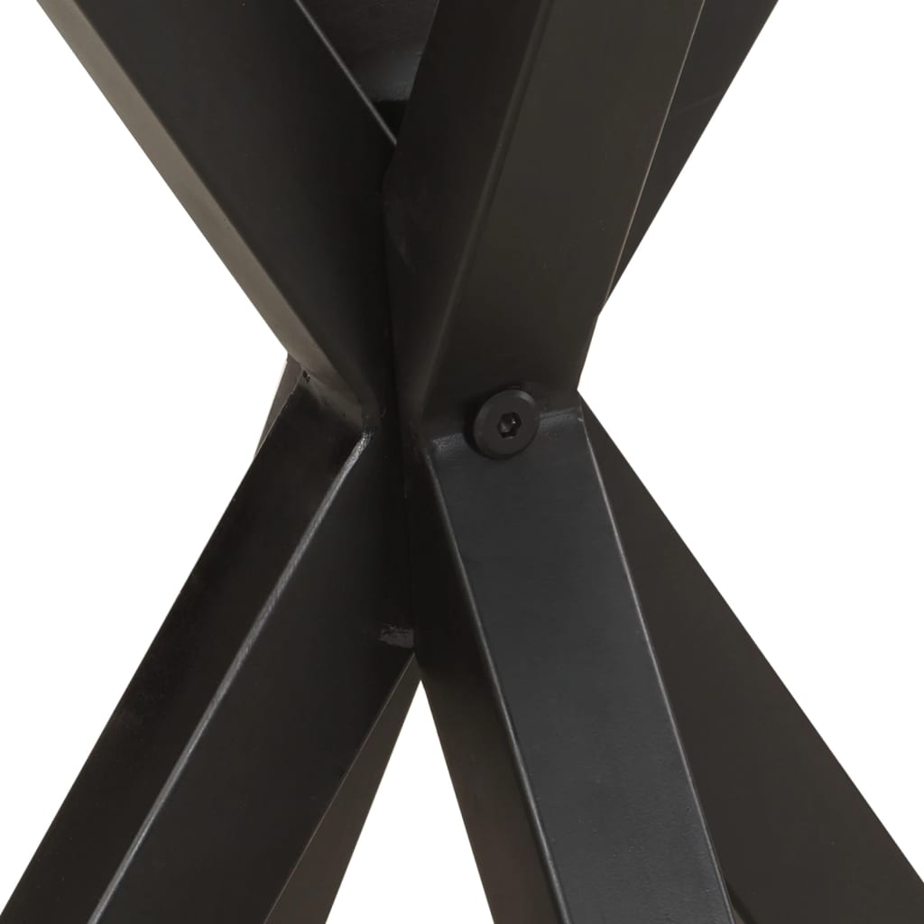 Mesa Auxiliar De Madera Maciza De Mango 48x48x56 Cm_2