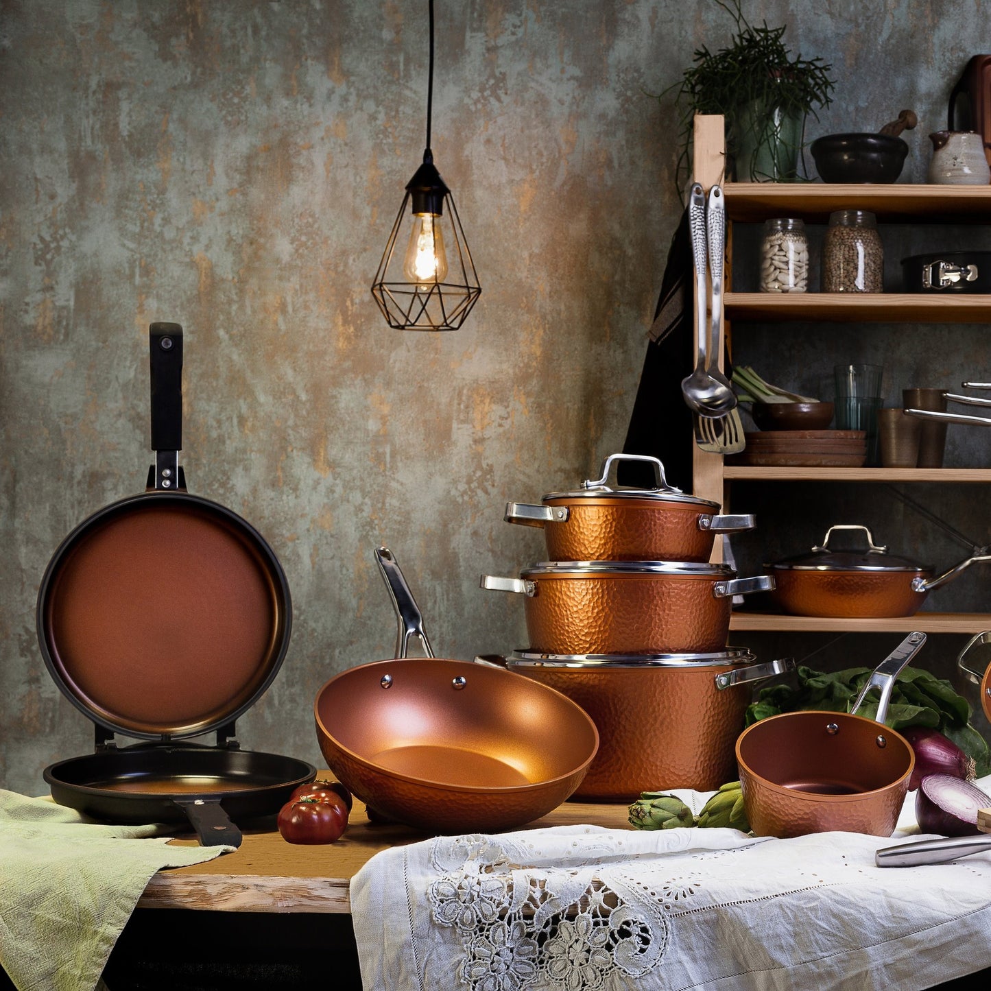 Sartén Doble Para Tortillas Ø26cm Inducción Origen San Ignacio