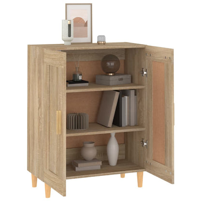 Aparador De Madera Contrachapada Roble Sonoma 69,5x34x90 Cm / Vetonek_2