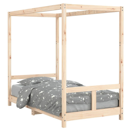 Vidaxl Estructura De Cama Para Niños Madera Maciza De Pino 80x160 Cm_0