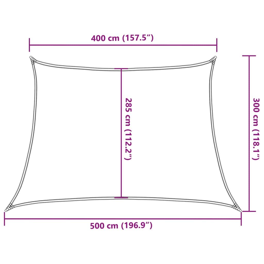 Vidaxl Toldo De Vela Hdpe Verde Claro 160 G/m² 4/5x3 M_2