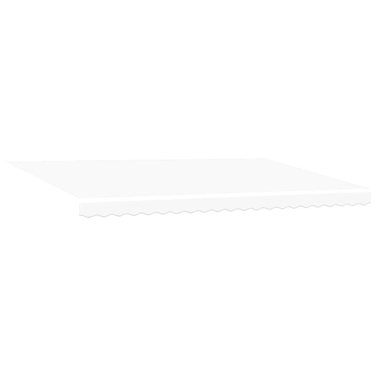 Toldo Retráctil Blanco 500 X 300 Cm Poliéster Y Aluminio_0