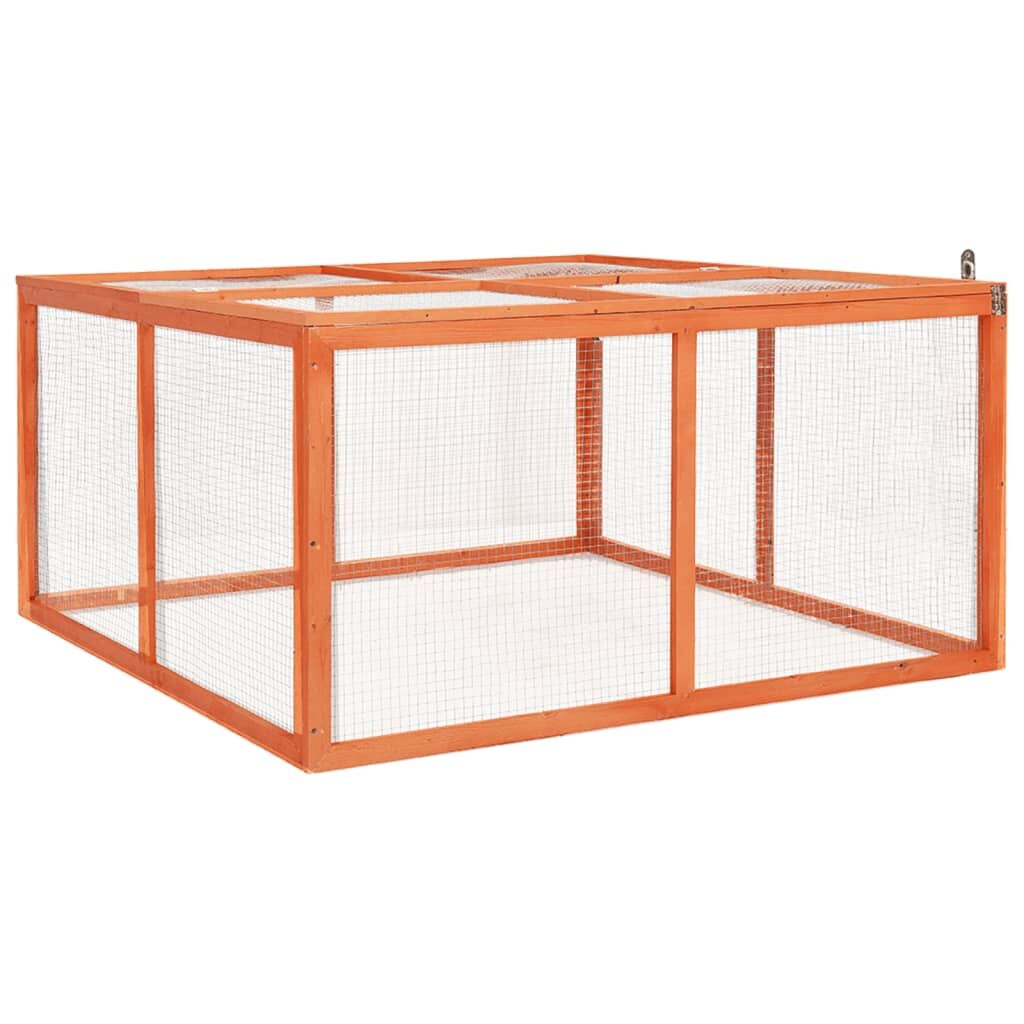 Vidaxl Conejera De Madera Maciza De Abeto 124x120x60 Cm_1