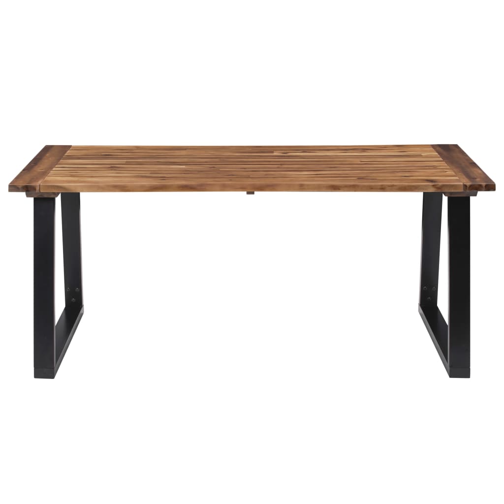 Mesa De Comedor Madera Maciza De Acacia 180x90 Cm_0