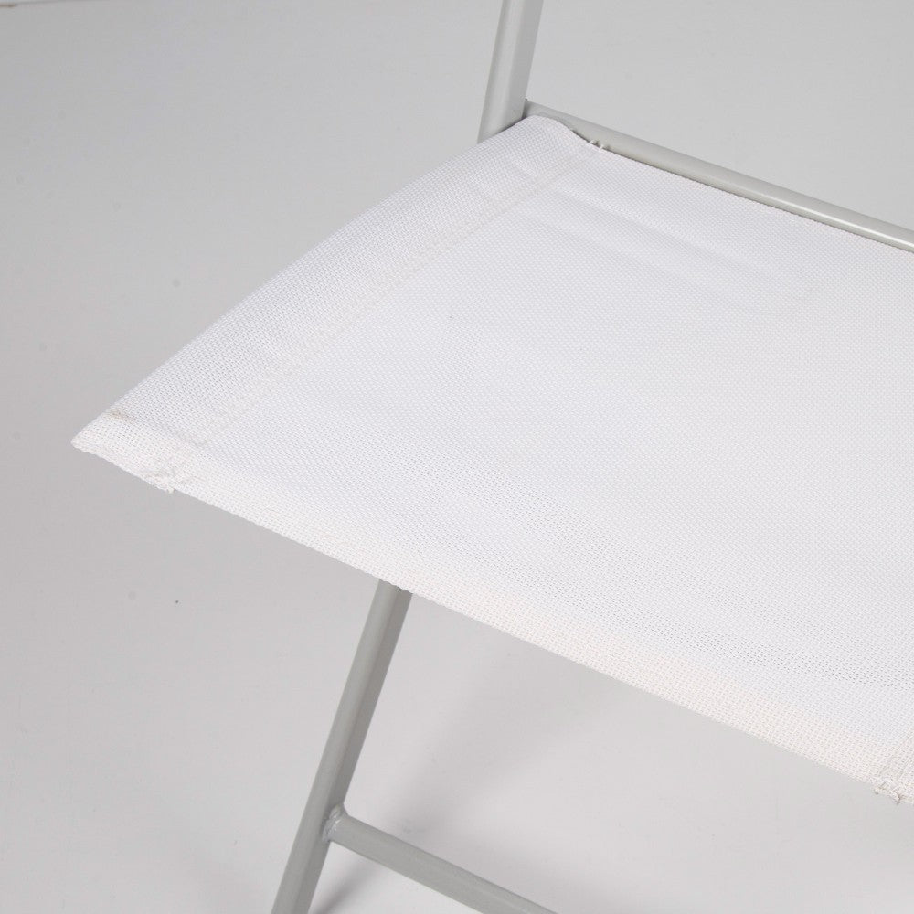 Silla Plegable Jardín Tejido Reforzado Blanca Aktive_2