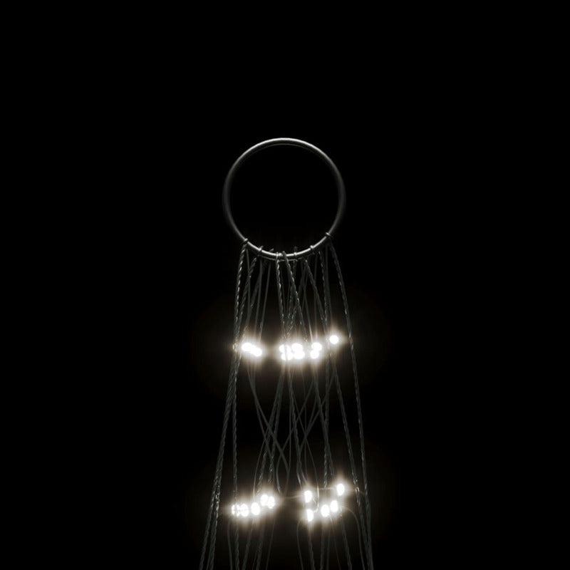 Vidaxl Árbol De Navidad En Asta De Bandera 550 Led Blanco Frío 300 Cm_5