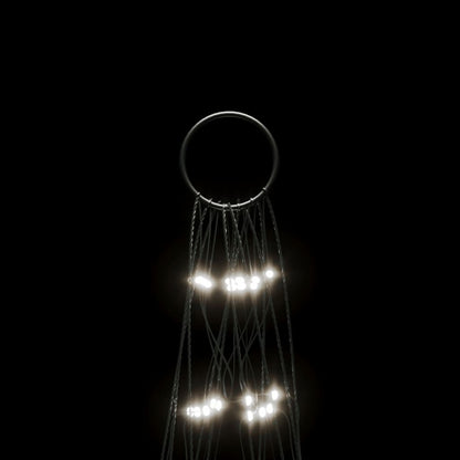 Vidaxl Árbol De Navidad En Asta De Bandera 550 Led Blanco Frío 300 Cm_5