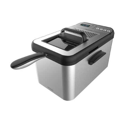 Freidora De Aceite Digital De 4,2 Litros Cleanfry Luxury 4000. 3270 W, Acero Inoxidable, 5 Programas Preestablecidos, Filtro Oilcleaner, Tapa Con Ve_0