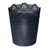 Maceta Lace , Dimensiones (mm) 160x160x185, Color Antracita