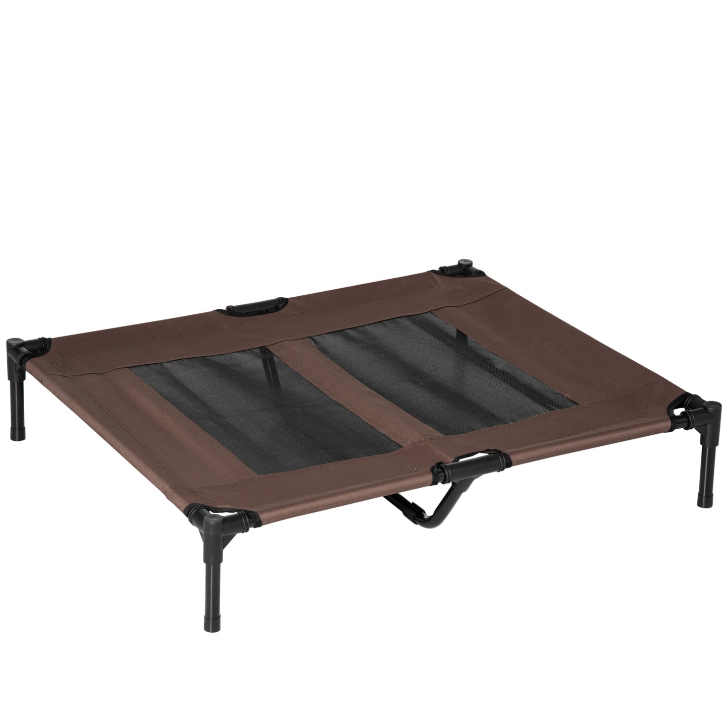 Pawhut Cama Elevada Para Perros Interior Y Exterior 92x76x18 Cm Café_0