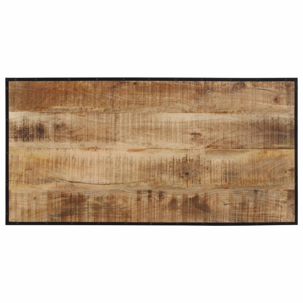 Mesa De Bar Madera Maciza De Mango Rugoso 110x55x107 Cm_4