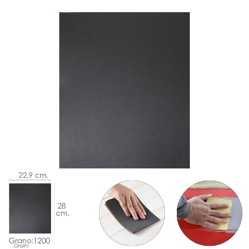 Lija Agua Grano 1200 1 Pliego 28x22,9 Cm.