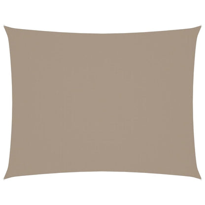 Vidaxl Toldo De Vela Rectangular Tela Oxford Gris Taupe 4x6 M_0