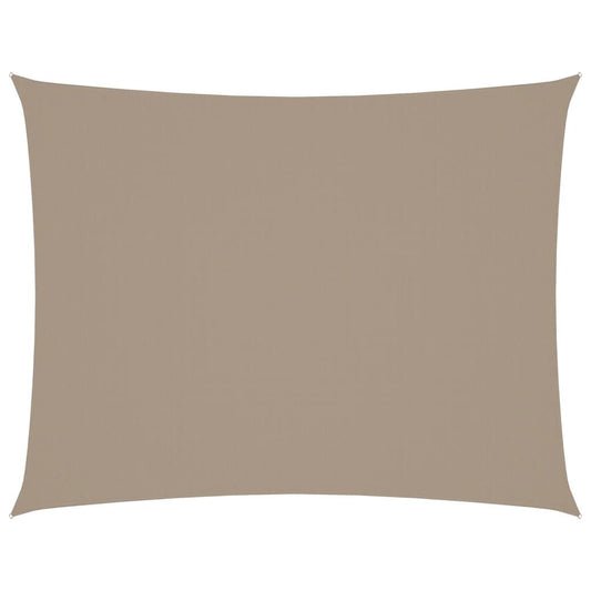 Vidaxl Toldo De Vela Rectangular Tela Oxford Gris Taupe 4x6 M_0