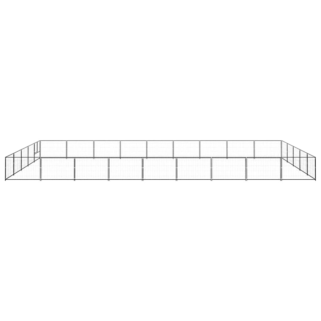 Perrera Acero 45 M² Negra_3
