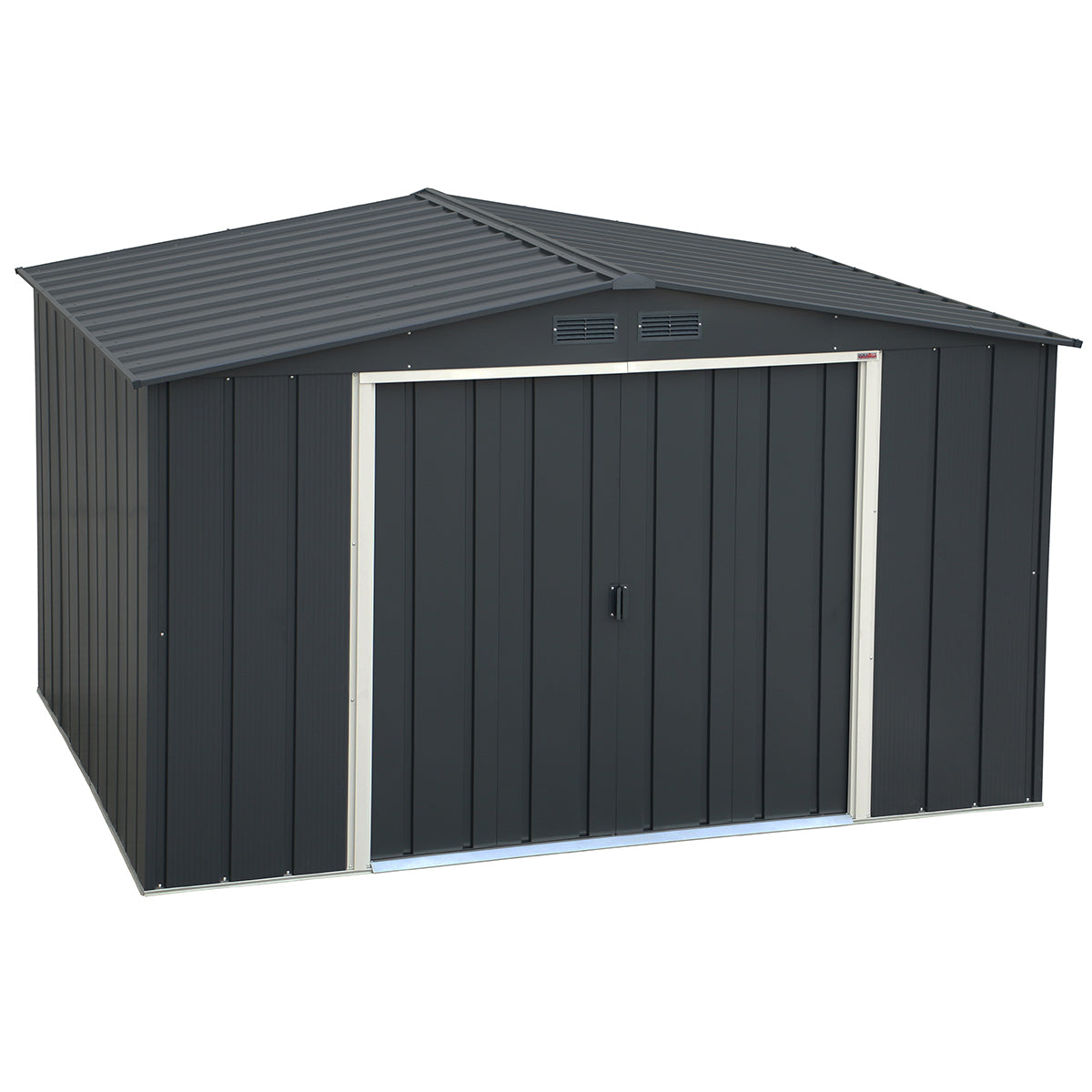 Caseta Cobertizo Eco Gandía 10×8 Metal Gris Antracita_1