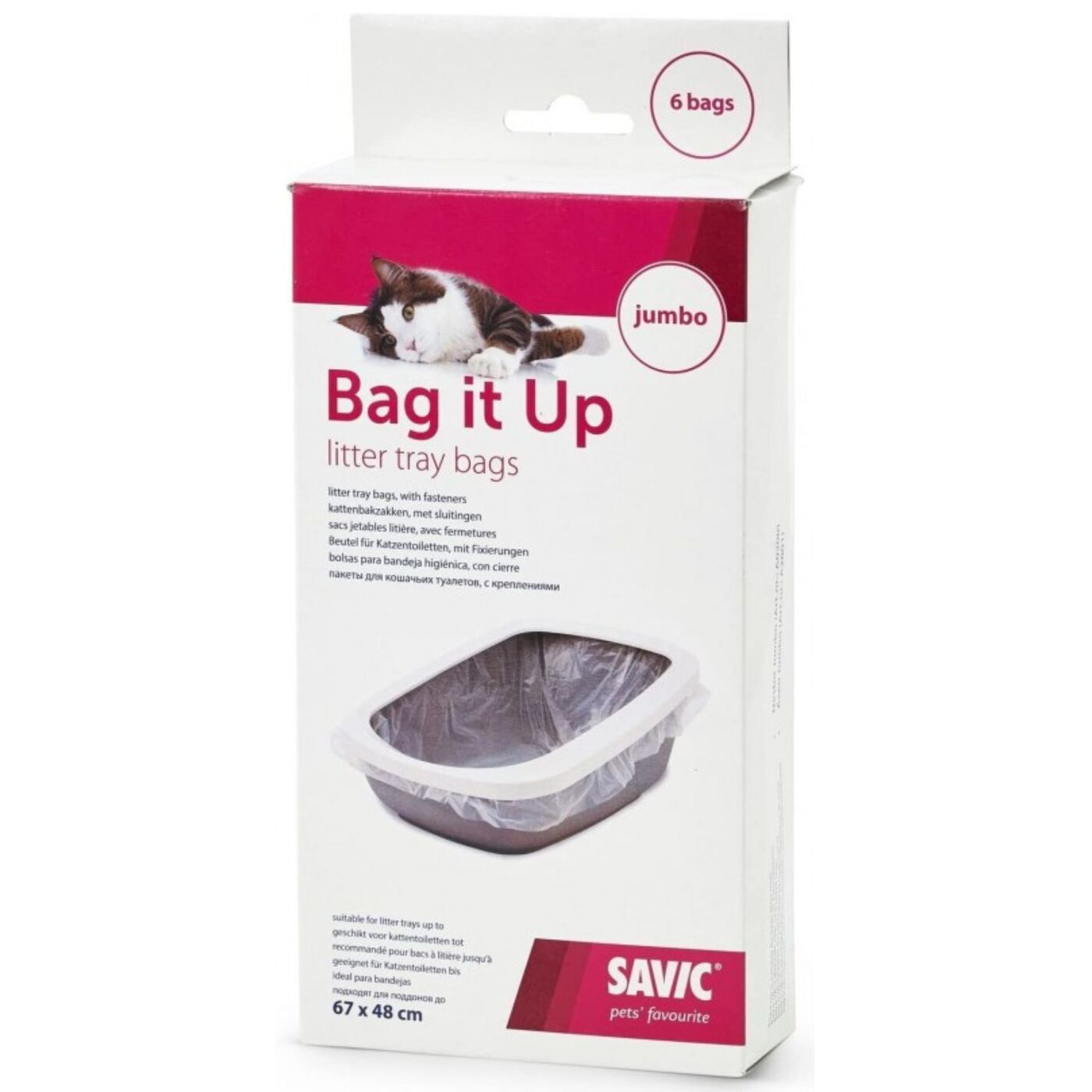 Savic 6 Bolsas Higienicas Para Arenero Nestor Jumbo 67x48cm