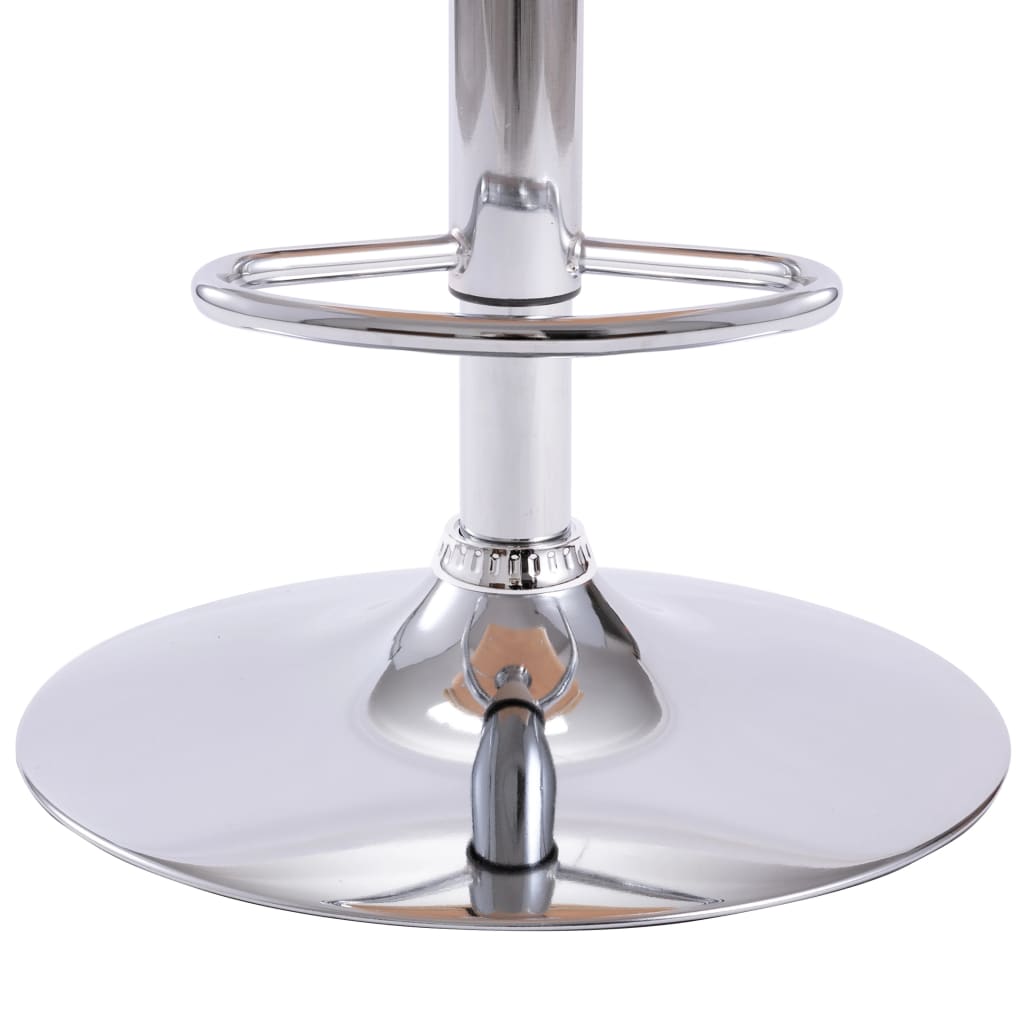 Taburete De Cocina Cuero Sintético Color Crema_5